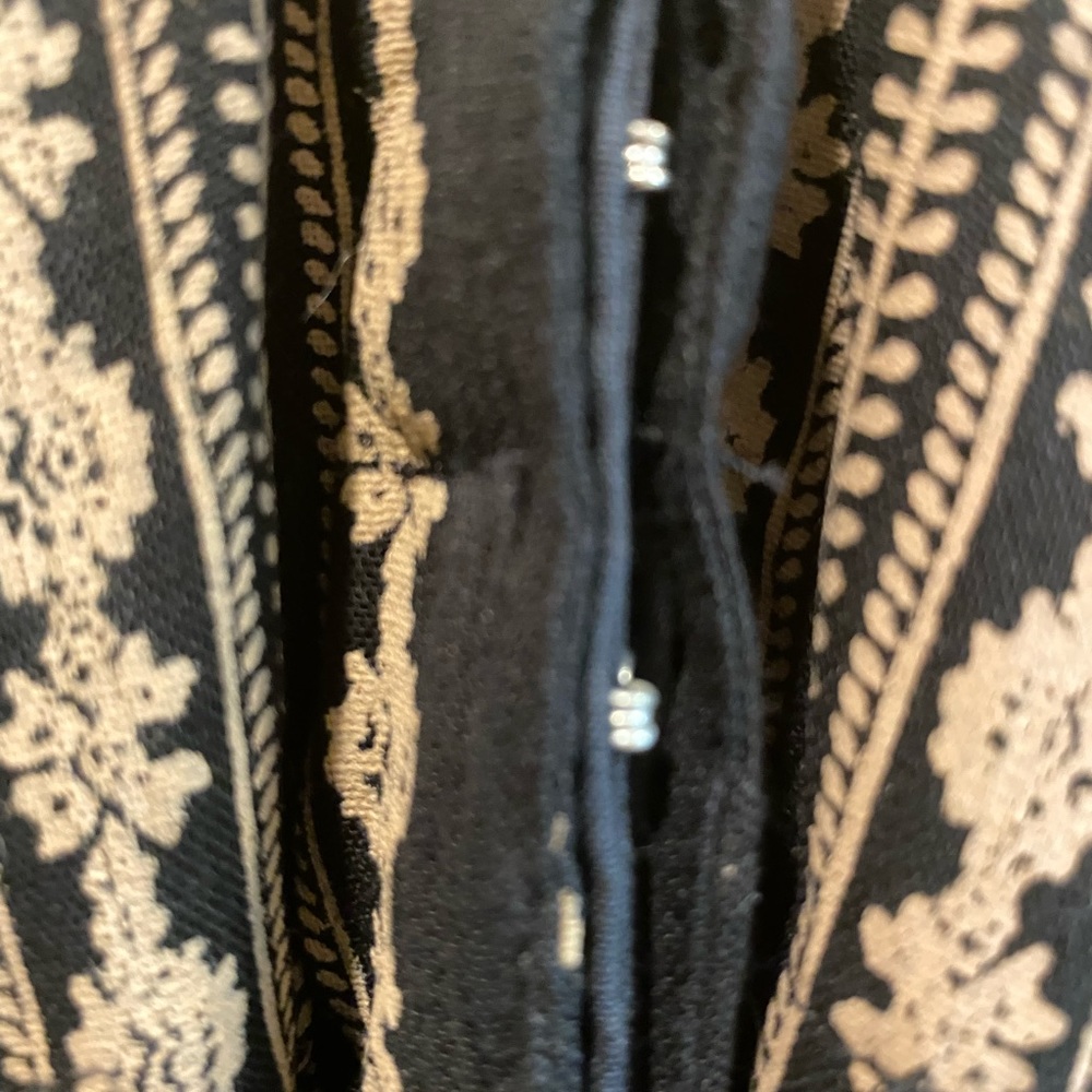 Nida Dress Black with Tan Pattern sheer - Picture 4 of 7